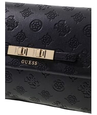 GUESS CARMELLA Borsa a tracolla black logo - Borse Donna - 4