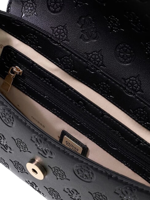 CARMELLA Borsa a tracolla black logo - Borse Donna