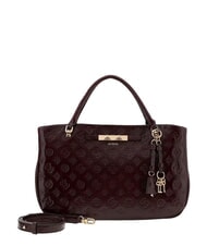 GUESS CARMELLA Borsa a mano, con tracolla burgundy logo - Borse Donna - 4