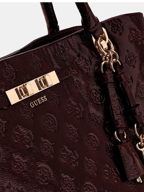 CARMELLA Borsa a mano, con tracolla burgundy logo - Borse Donna