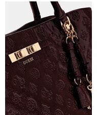 GUESS CARMELLA Borsa a mano, con tracolla burgundy logo - Borse Donna - 5