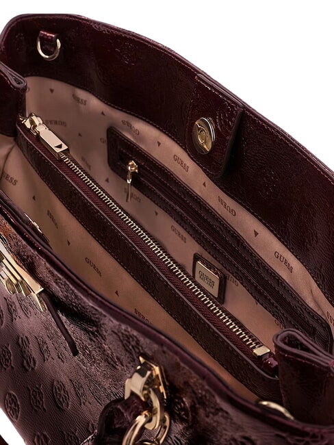 CARMELLA Borsa a mano, con tracolla burgundy logo - Borse Donna