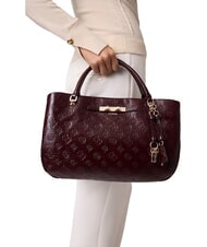 GUESS CARMELLA Borsa a mano, con tracolla burgundy logo - Borse Donna - 7