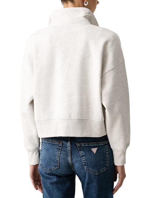 SCRIPT EMBRO NOTCH Felpa con colletto gj lt grey heather - Felpe Donna