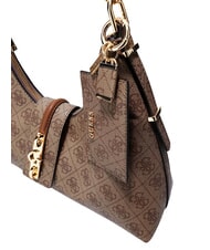 GUESS YVONNE LOGO Borsa a spalla LATTE LOGO - Borse Donna - 4