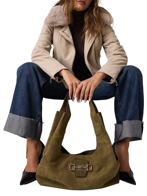 SUNSET Borsa a spalla olive - Borse Donna