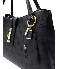 GUESS YVONNE LOGO Borsa a mano, con tracolla coal - Borse Donna - 4