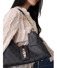 GUESS YVONNE LOGO Borsa a spalla coal - Borse Donna - 2
