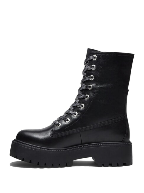 STONE STREET Stivaletti in pelle black full grain - Scarpe Donna