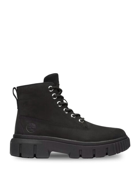 GREYFIELD Anfibi in pelle NERO - Scarpe Donna