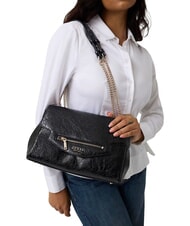 GUESS ANTONIA Borsa a spalla, doppio manico NERO - Borse Donna - 5