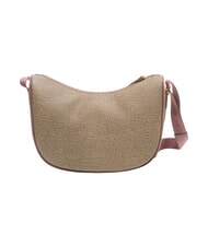 BORBONESE BRUNCH Luna Bag a tracolla op naturale/merlot - Borse Donna - 4