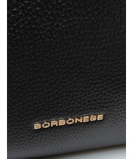 BORBONESE TRUNK BAGS Borsa bauletto a mano, con tracolla nero/op naturale - Borse Donna - 4