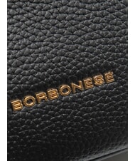 BORBONESE TRUNK BAGS Borsa bauletto a mano, con tracolla nero/op naturale - Borse Donna - 4