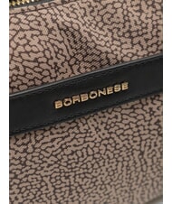 BORBONESE LUNA DOWNTOWN Borsa mini a tracolla op naturale/nero - Borse Donna - 3