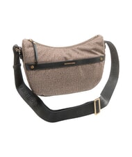 BORBONESE LUNA DOWNTOWN Borsa a tracolla regolabile op naturale/nero - Borse Donna - 2