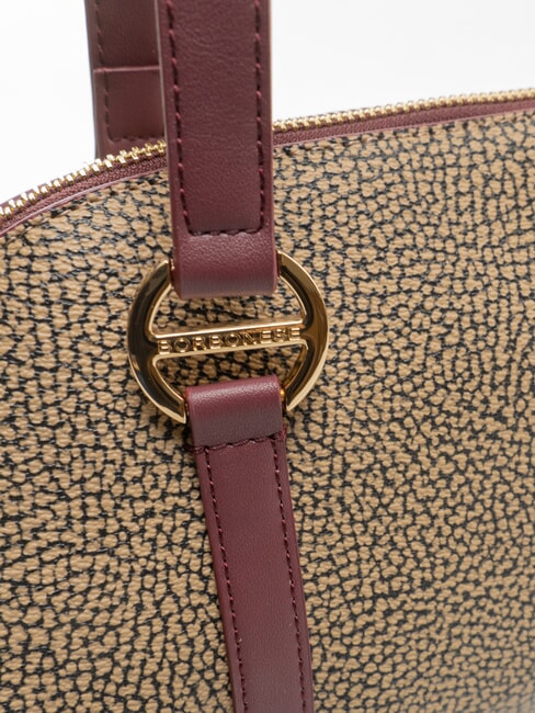 OUTLINE Borsa bauletto a spalla op naturale/merlot - Borse Donna