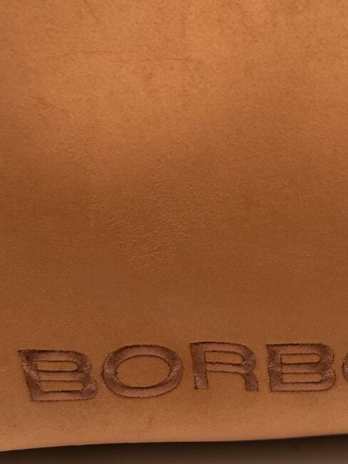 SUEDE LOGO Borsa shopping a spalla cuoio - Borse Donna