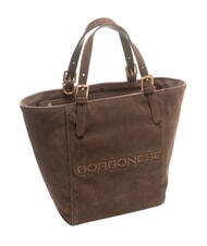 BORBONESE SUEDE LOGO Borsa shopping a mano - Borse Donna