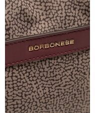 BORBONESE LUNA DOWNTOWN Borsa a tracolla regolabile op naturale/merlot - Borse Donna - 3