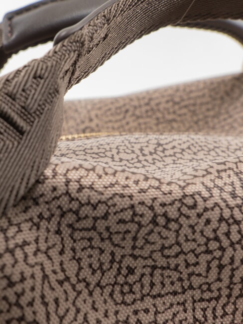 FLEXOS ZIP Borsa bauletto a mano, con tracolla op naturale/testa moro - Borse Donna