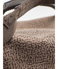 BORBONESE FLEXOS ZIP Borsa bauletto a mano, con tracolla op naturale/testa moro - Borse Donna - 3