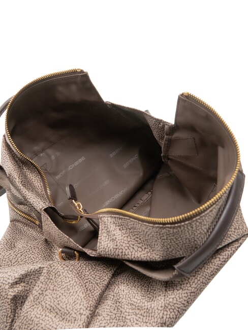 FLEXOS ZIP Borsa bauletto a mano, con tracolla op naturale/testa moro - Borse Donna