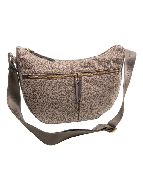 LUNA FLEXOS ZIP Borsa a tracolla, regolabile op naturale/testa moro - Borse Donna