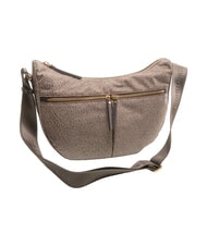 BORBONESE LUNA FLEXOS ZIP Borsa a tracolla, regolabile op naturale/testa moro - Borse Donna - 2