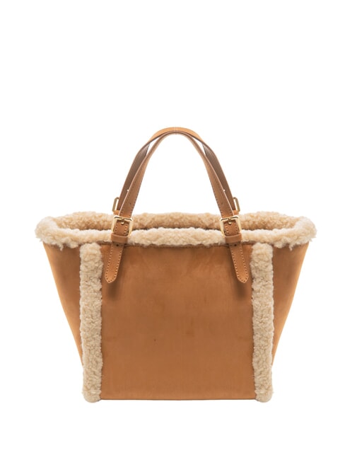 SUEDE LOGO Borsa shopping a mano, con tracolla cuoio - Borse Donna