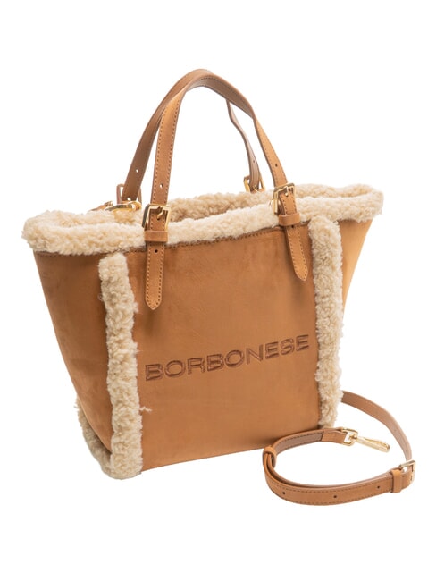 SUEDE LOGO Borsa shopping a mano, con tracolla cuoio - Borse Donna