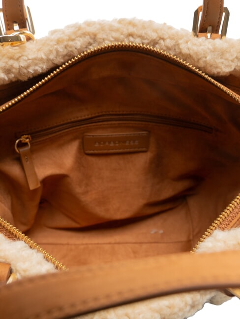 SUEDE LOGO Borsa shopping a mano, con tracolla cuoio - Borse Donna