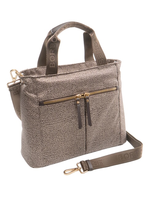 FLEXOS ZIP Borsa shopping a mano, con tracolla op naturale/testa moro - Borse Donna