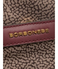BORBONESE LUNA DOWNTOWN Borsa a tracolla regolabile op naturale/merlot - Borse Donna - 3