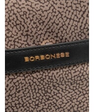 BORBONESE LUNA DOWNTOWN Borsa a tracolla regolabile op naturale/nero - Borse Donna - 2