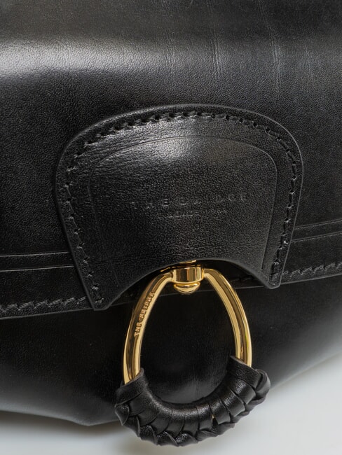 ERICA Borsa a spalla, in pelle Nero Oro - Borse Donna