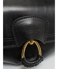 THE BRIDGE ERICA Borsa a spalla, in pelle Nero Oro - Borse Donna - 3