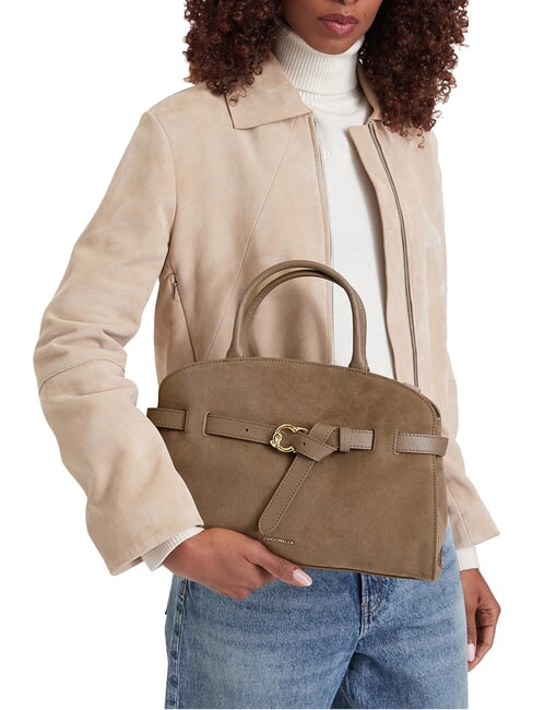 SABINE SUEDE BICOLOR Borsa a mano, con tracolla warm taupe - Borse Donna