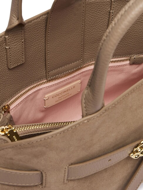 SABINE SUEDE BICOLOR Borsa a mano, con tracolla warm taupe - Borse Donna
