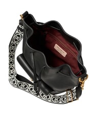 COCCINELLE BEAT GENETRATION RIBBON Borsa a secchiello in pelle Nero - Borse Donna - 4