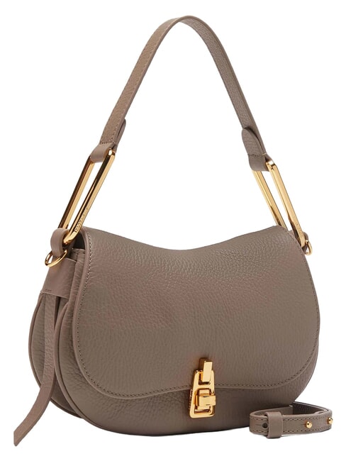 MAGIE SOFT Borsa a spalla in pelle con tracolla warm taupe - Borse Donna