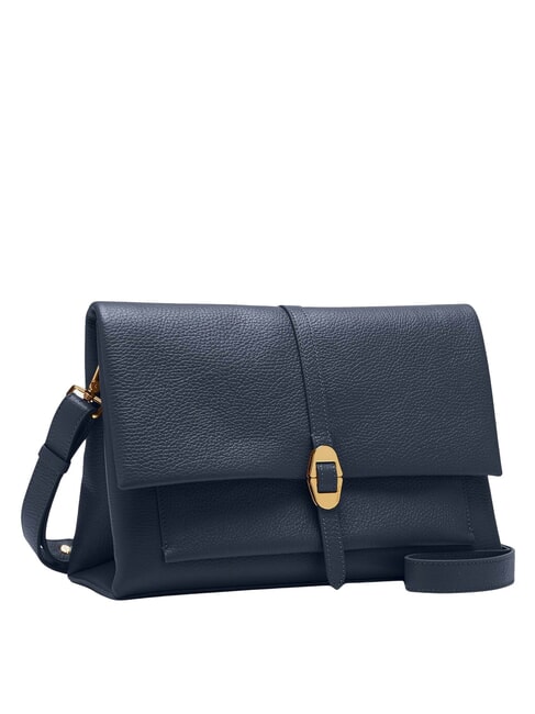 DORIAN Borsa a spalla, in pelle martellata midnight blue - Borse Donna