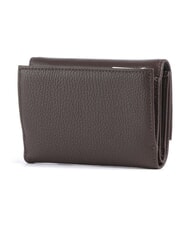 COCCINELLE METALLIC SOFT Portafoglio bifold pelle martellata brunette - Portafogli Donna - 4