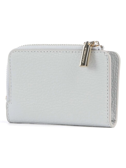 METALLIC SOFT Leather card holder snow - Portafogli Donna