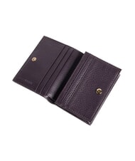 COCCINELLE METALLIC SOFT Small leather wallet prune - Portafogli Donna - 2