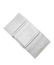 COCCINELLE METALLIC SOFT Portafoglio bifold pelle martellata snow - Portafogli Donna - 2