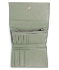 COCCINELLE METALLIC SOFT Portafoglio bifold pelle martellata greenery - Portafogli Donna - 2