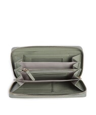 COCCINELLE METALLIC SOFT Portafoglio zip pelle martellata greenery - Portafogli Donna - 2