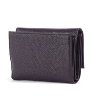 COCCINELLE METALLIC SOFT Portafoglio bifold pelle martellata prune - Portafogli Donna - 4
