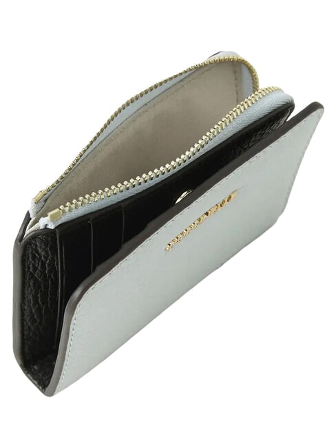 METALLIC TRICOLOR Leather wallet snow/cogn/noir - Portafogli Donna